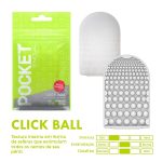Masturbador masculino descartável com textura em relevo - Tenga pocket click ball - Imagem 2