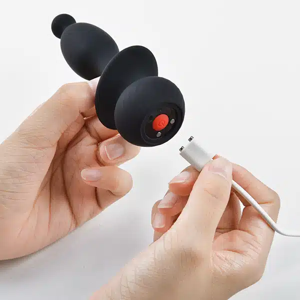 Plug anal cônico recarregável com cauda de coelho, 7 modos de vibração e controle por aplicativo - Magic bunny - Imagem 8