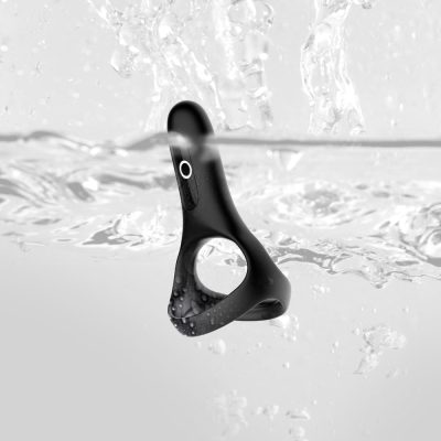 Anel peniano duplo recarregável em silicone com 7 modos de vibração com controle via aplicativo - Magic motion rise 22 15195212640 mm032 09