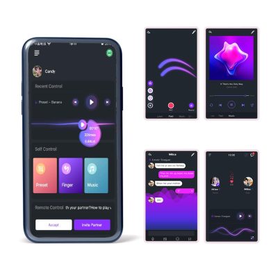 Anel peniano duplo recarregável em silicone com 7 modos de vibração com controle via aplicativo - Magic motion rise 18 15195212650 mm032 07