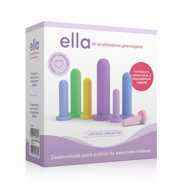 Ella - kit de dilatadores ginecológicos em silicone médico com 7 tamanhos diferentes coloridos - Image 4