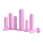 Ella - kit de dilatadores ginecológicos em silicone médico com 7 tamanhos diferentes Rosa - Imagem 3