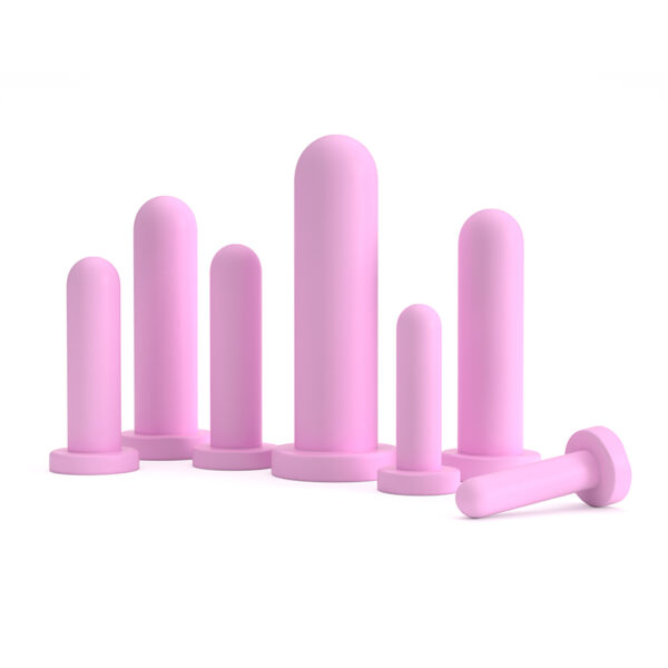 Ella - kit de dilatadores ginecológicos em silicone médico com 7 tamanhos diferentes Rosa - Image 3