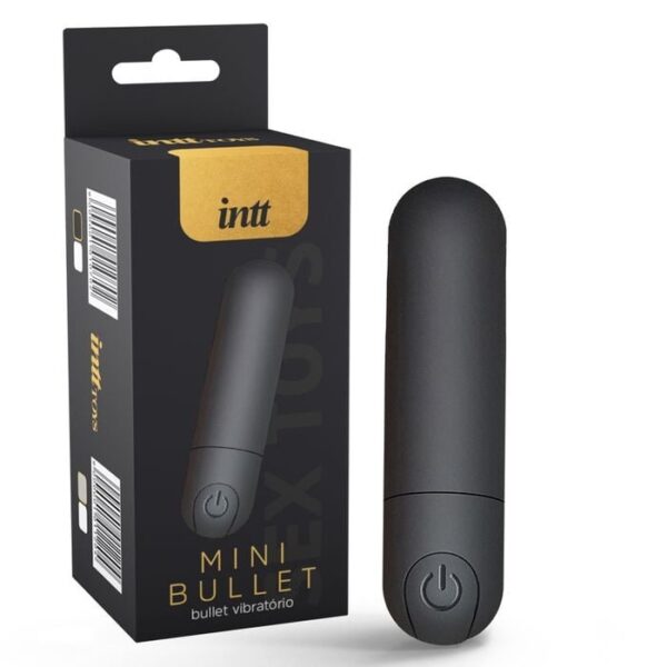 Mini Bullet Luxury Preto com 10 potentes tipos de vibração