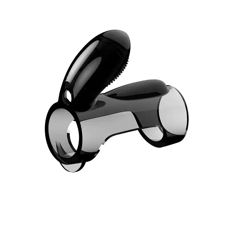 Capa peniana com estimulador clitoriano Vibrating Ring  Imagem 3