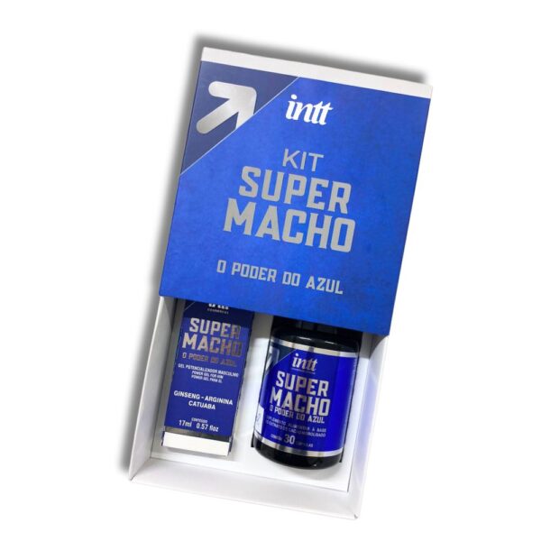 Kit super macho com 1 super macho com 30 cápsulas e 1 super macho gel 17 ml intt - Image 2