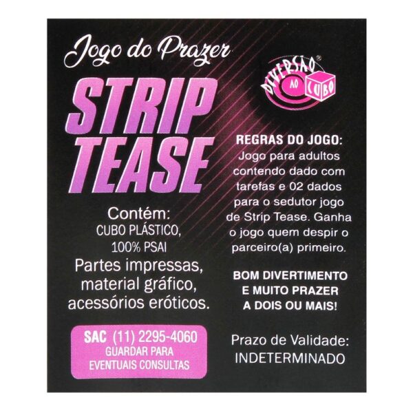 Dados Jogo Do Prazer Strip Tease com 03 Dados - Adão e Eva - Image 5