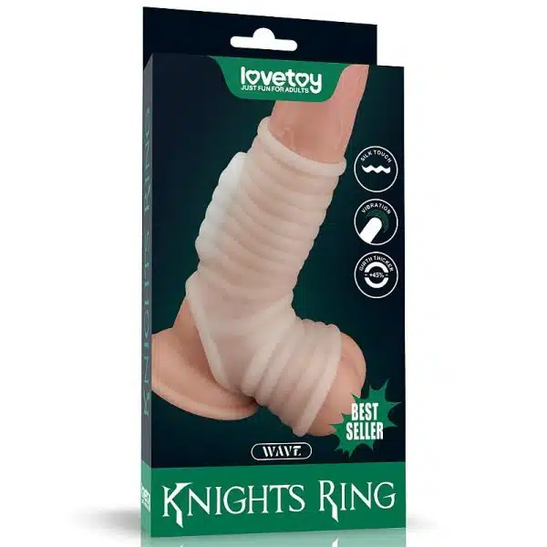 Capa Peniana com vibrador e anel de Escroto Wave - Lovetoy - Imagem 8