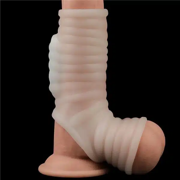 Capa Peniana com vibrador e anel de Escroto Wave - Lovetoy - Imagem 2