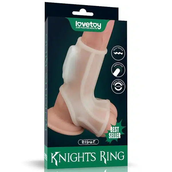Capa Peniana com vibrador e anel de Escroto Ridge - Lovetoy - Imagem 8