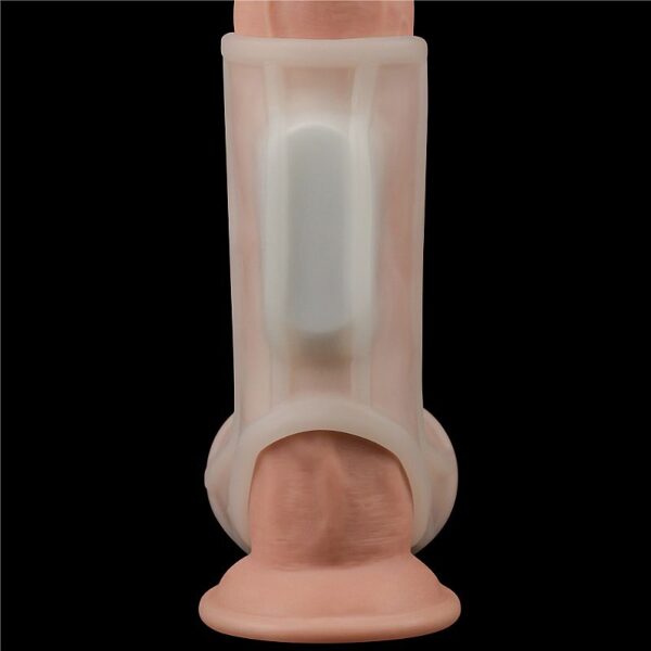 Capa Peniana com vibrador e anel de Escroto Ridge - Lovetoy - Image 6