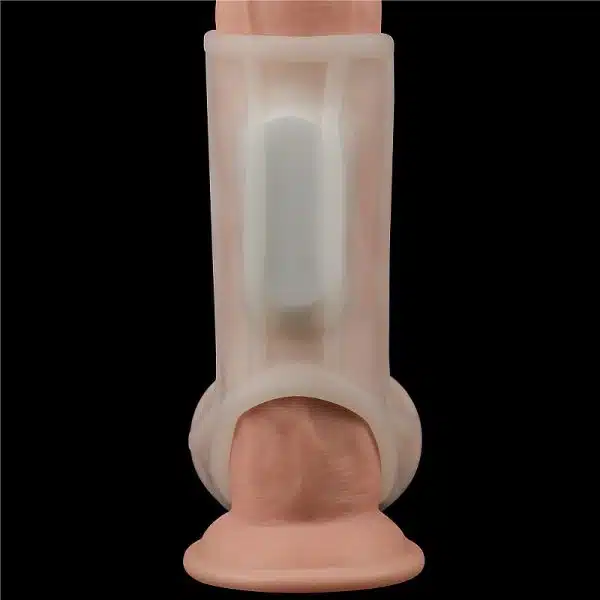 Capa Peniana com vibrador e anel de Escroto Ridge - Lovetoy - Imagem 5