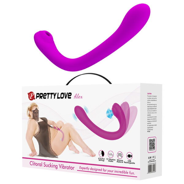 Alex Vibrador de Ponto G e Clitóris Pulsações com Ponta Dupla - Pretty Love - Image 2