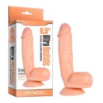 Protese em formato de Pênis Realístico Ultra com Ventosa - Dildo 21,0 X 4,5cm