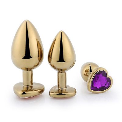 Plug Anal de Coração em Aço Dourado - Tamanho G 12 15207997624 15690 4 2