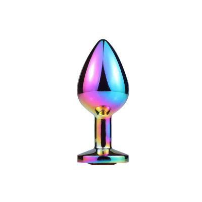 Plug Anal com Pedra de Cristal feito em aço - Tamanho Médio 18 15208142256 11780 4