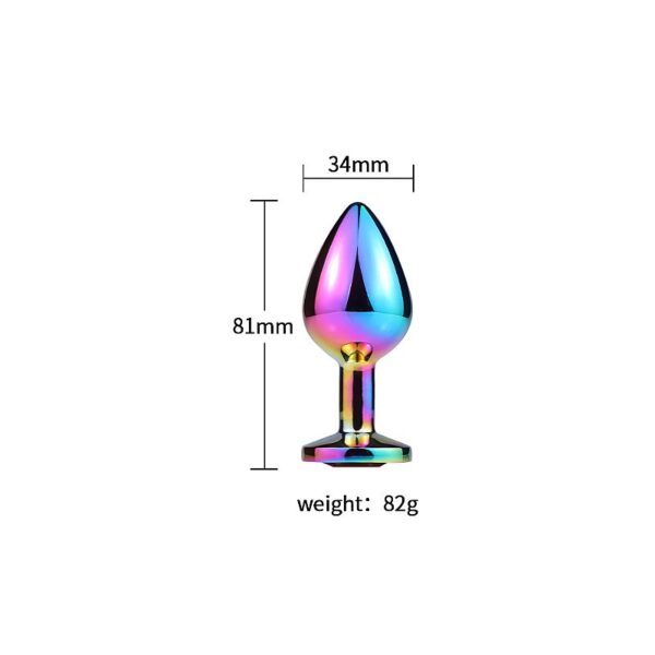 Plug Anal com Pedra de Cristal feito em aço - Tamanho Médio - Image 11