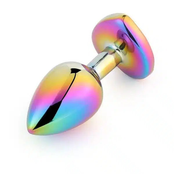 Plug Anal de Coração em Aço Colorido - Tamanho Pequeno - Imagem 9