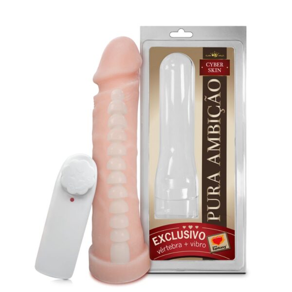 Pênis Em Cyberskin Com Vértebra E Vibrador 18,5cm - Sexy Fantasy