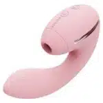 Kistoy tina mini - Vibrador estimulador de ponto g e clítoris com 10 modos de vibração e tecnologia de sucção - Rosa - Imagem 2