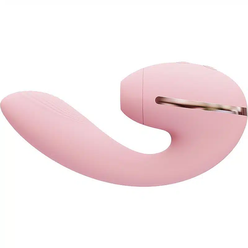 Kistoy tina mini  Vibrador estimulador de ponto g e clítoris com 10 modos de vibração e tecnologia de sucção  Rosa  Imagem 4