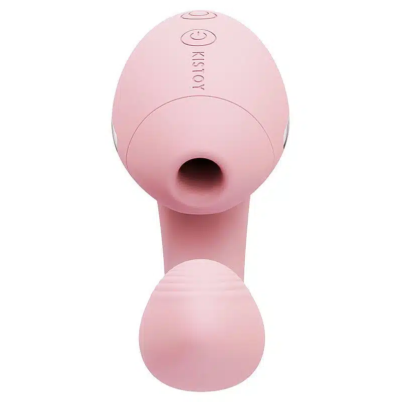 Kistoy tina mini  Vibrador estimulador de ponto g e clítoris com 10 modos de vibração e tecnologia de sucção  Rosa  Imagem 5