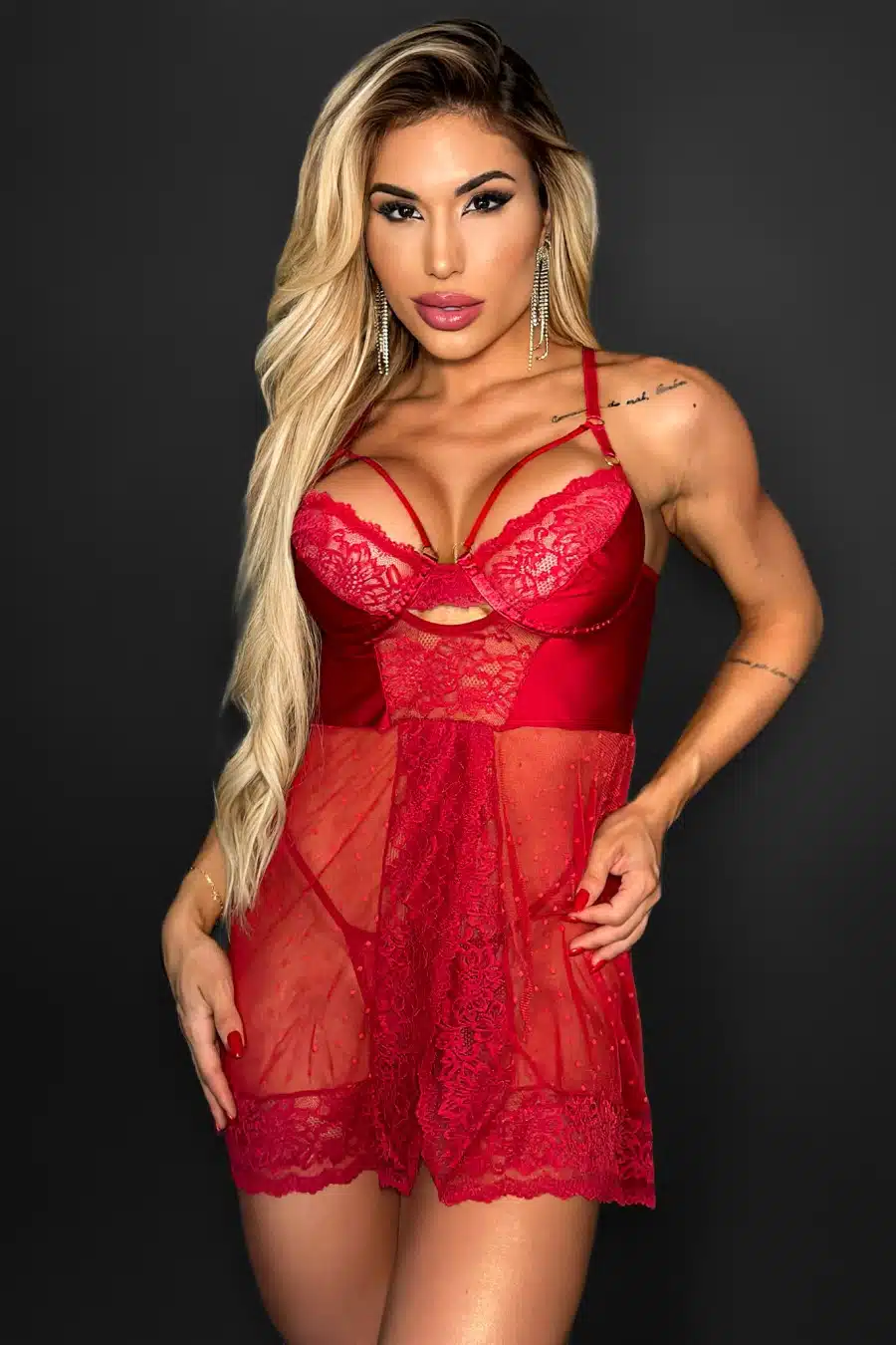 Camisola deluxe feita de microfibra sem bojo com venda na frente  Imagem 2