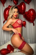 Conjunto lingerie deluxe tomara que caia com bojo de tule bordado - Imagem 3