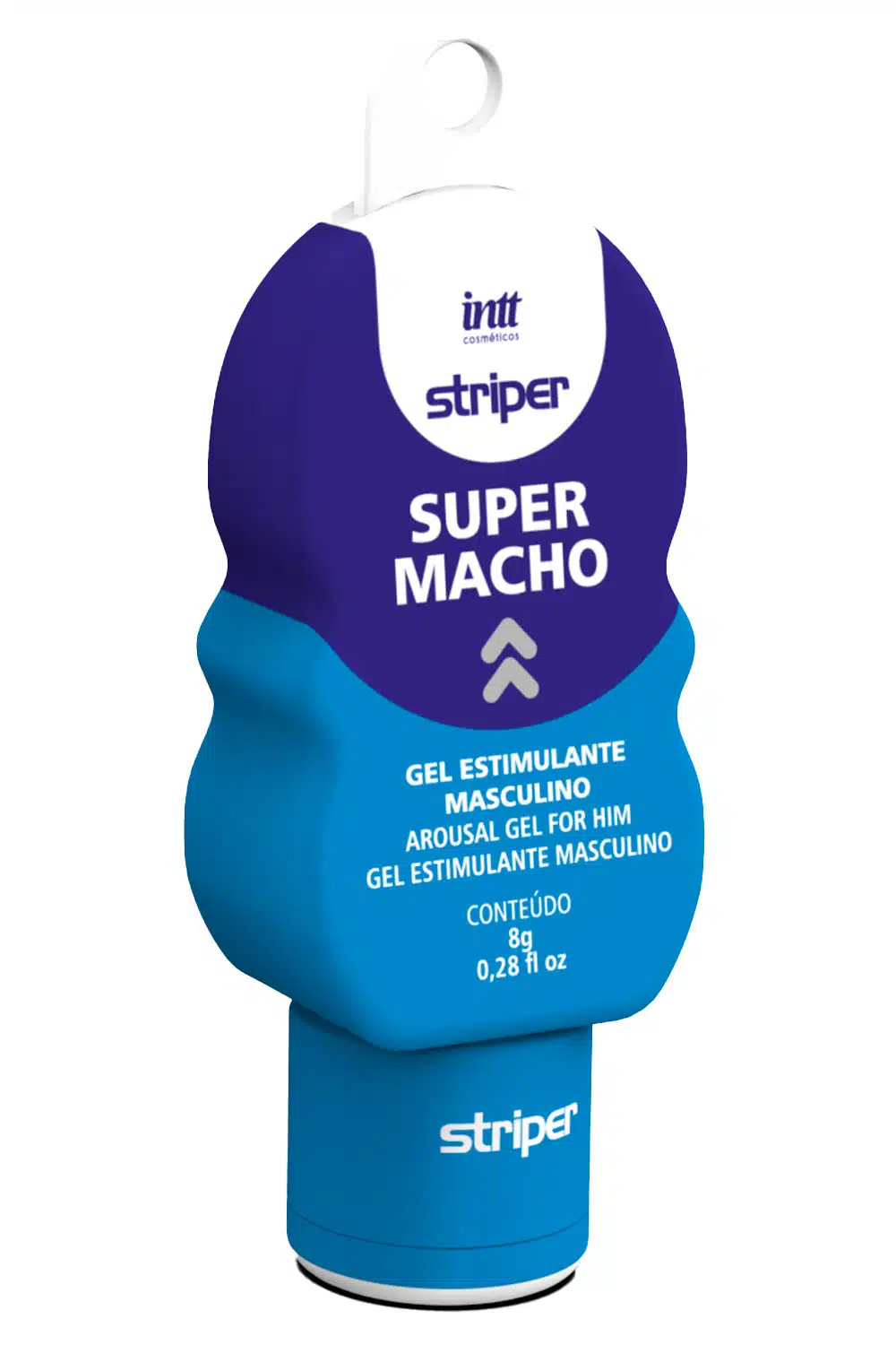 Gel estimulante masculino com efeito potencializador  intt cosméticos striper super macho | 8g  Imagem 2