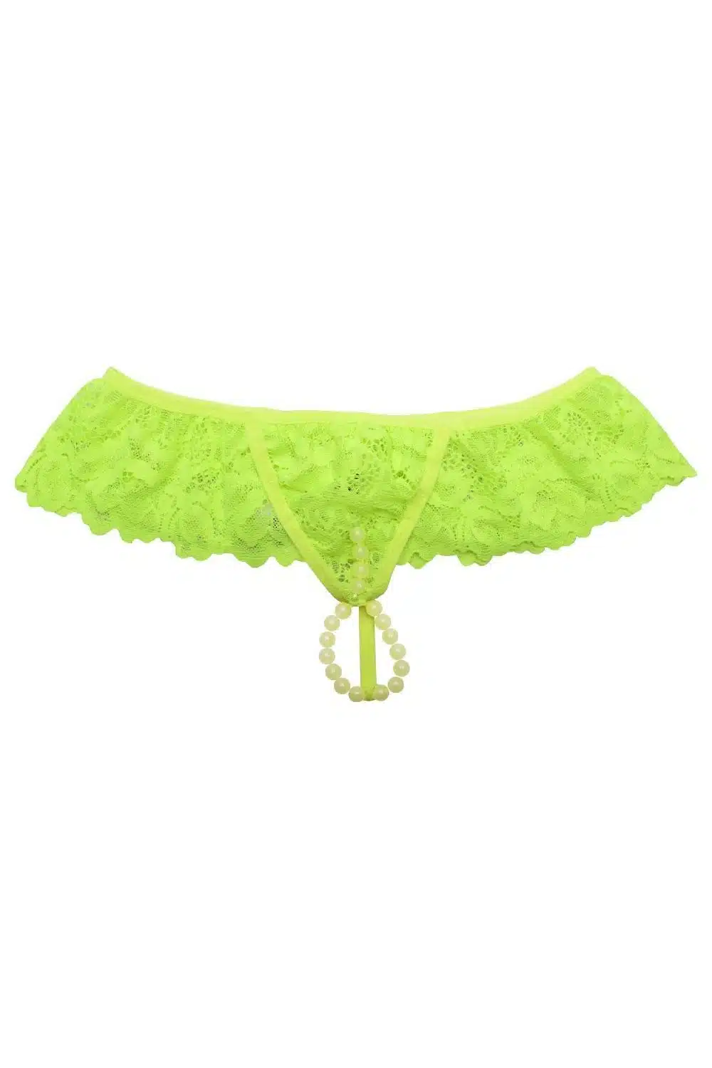 Calcinha Fio Dental Plus Size Tailandesa Amarelo Neon Luz Negra Bilha Escuro Tallyta  Imagem 3
