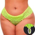 Calcinha Fio dental tailandesa plus size sexy Amarelo Neon Master