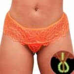 Calcinha tailandesa laranja que brilha no escuro