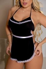 Fantasia de empregada sexy acompanha calcinha fio e tiara - Garota veneno - Imagem 6