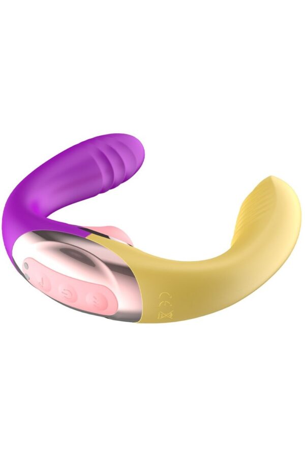 Vibrador Duplo para Lésbicas com Sugador e Movimento de Vem - Image 4