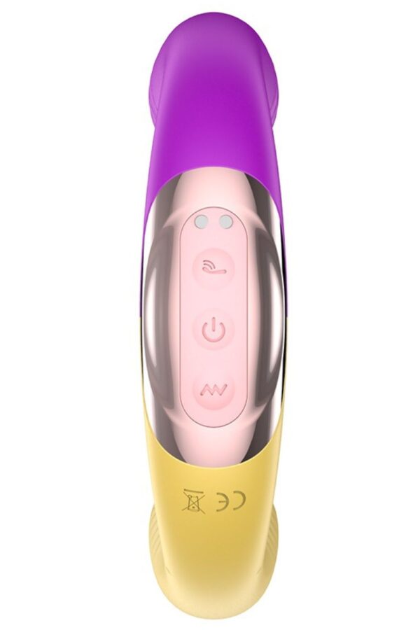 Vibrador Duplo para Lésbicas com Sugador e Movimento de Vem - Image 5