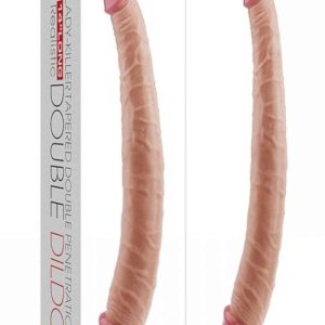 Pênis Duplo Realístico 36 Cm Com Veias Salientes - Double Dildo