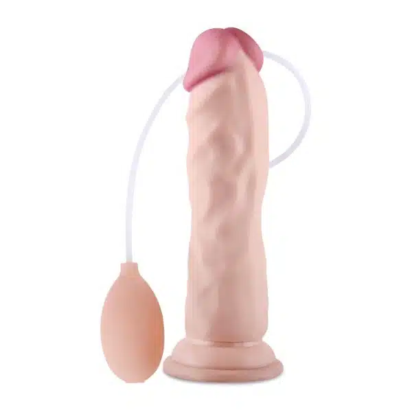 Pênis super realístico 22x3,7 cm sliding skin com dupla camada dong flesh - lovetoy - Imagem 2