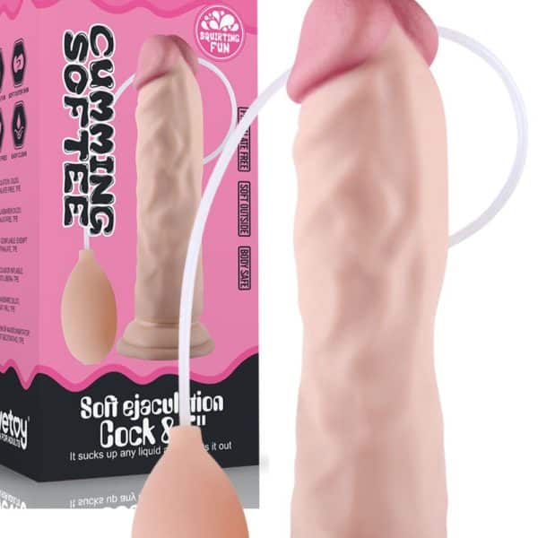 Pênis super realístico 22x3,7 cm sliding skin com dupla camada dong flesh - lovetoy