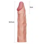 Capa peniana para aumento instantâneo, feita em material resistente e bastante elástica - Lovetoy - Imagem 4