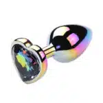 Plug Anal de coração pequeno colorido - Tamanho P - Imagem 5