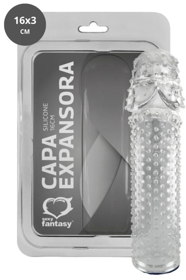 Capa Peniana Expansora 16 CM - Sexy Fantasy