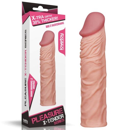Capa peniana em cyberkin para aumento instantâneo, feita em material resistente e bastante elástica - Lovetoy - Image 5