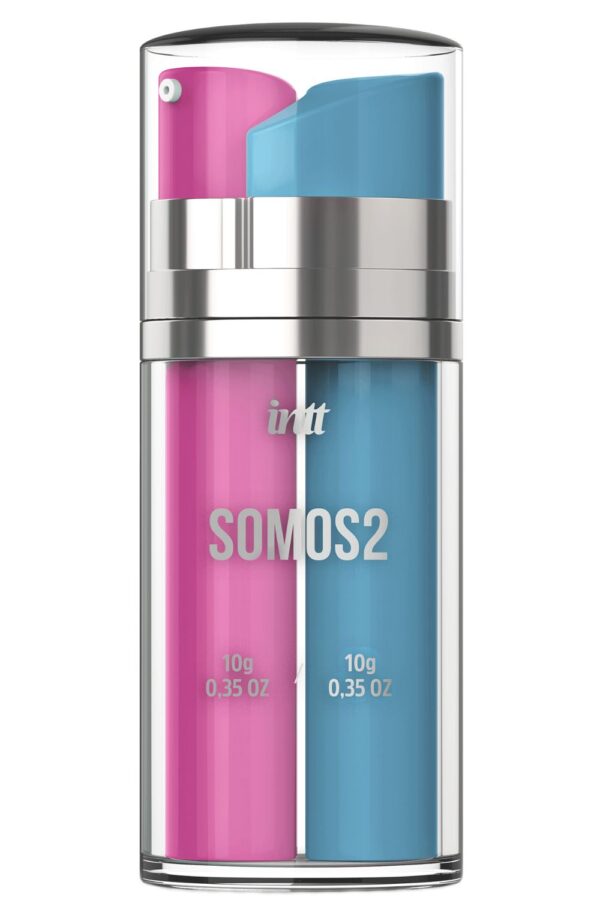 Kit Somos2 gel excitante feminino vibra pulsa e esquenta e gel prolongador masculino esfria - intt cosméticos - Image 2