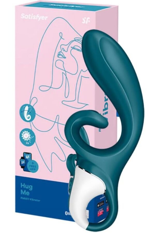 Satisfyer Hug Me Verde - Vibrador de ponto G e estimulador clitoriano com APP