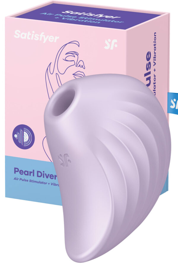 Vibrador Satisfyer Pearl Diver Violet Air Pulse duplo