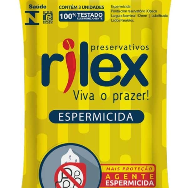 Preservativo Espermicida 03 Unidades camisinha Rilex