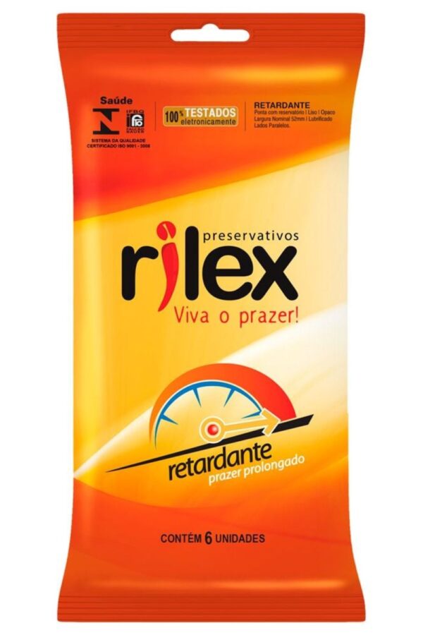 Preservativo Retardante 06 Unidades camisinha Rilex