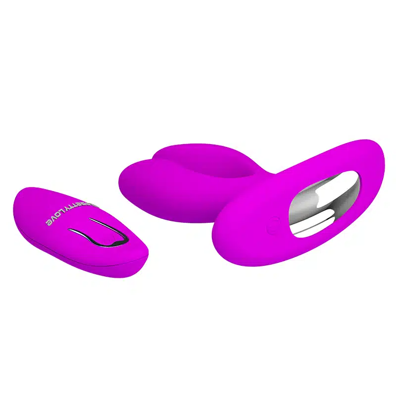 Plug Anal Recarregável com vibro Magic Finger controle remoto duplo prazeroso  Imagem 3