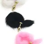 Plug Anal Pequeno Em Abs Dourado Com Rabo Linha Less Hard
