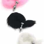 Plug Anal tamanho P Em Abs Cromado Com Rabo Linha Less Hard